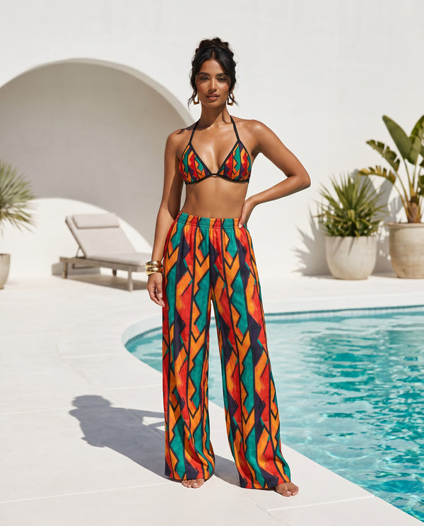 IMANY – Pantalon fluide • Motif EPA